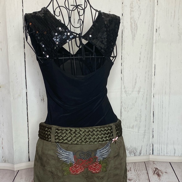 Sexy Black Top with Sequins - Picture 2 of 7